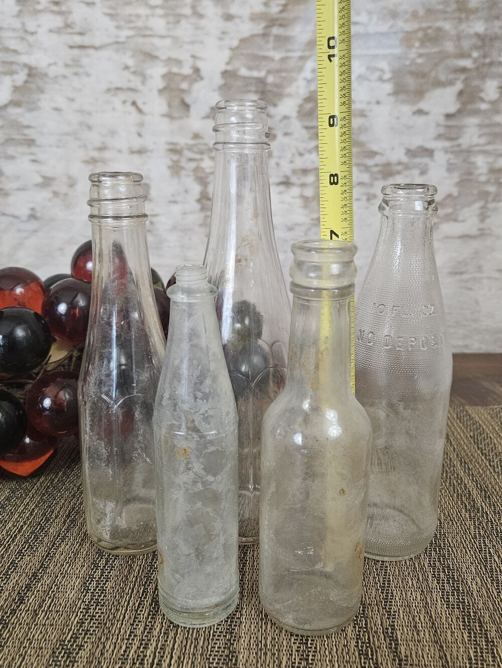 Vintage Glass Jars Found Object Nevada Mining VTG Decor Heinz Anchor - Picture 13 of 15